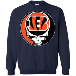 Cincinnati Bengals Grateful Dead Steal Your Face Football Nfl Shirts Crewneck Pullover Sweatshirt