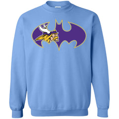 We Are The Minnesota Vikings Batman Nfl Mashup Crewneck Pullover Sweatshirt Crewneck Pullover Sweatshirt - parenttees