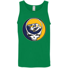 Nashville Predators Grateful Dead Steal Your Face Hockey Nhl Shirts Men Cotton Tank Men Cotton Tank - parenttees