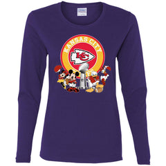 Nfl – Kansas City Chiefs Super Bowl 2019 Mickey Mouse Minnie Mouse Donald Duck Daisy Duck Football Women Long Sleeve Shirt Women Long Sleeve Shirt - parenttees