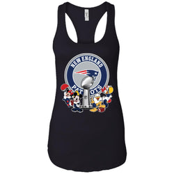 New England Patriots Super Bowl 2019 Mickey Minnie Mouse Donald Daisy Duck Football Nfl Women Tank Top