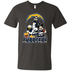 Mickey Mouse Los Angeles Chargers American Football Nfl Sports Shirt Men V-Neck T-Shirt Men V-Neck T-Shirt - parenttees