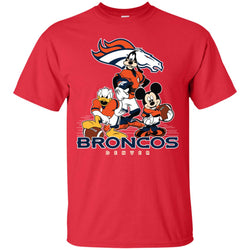 Mickey Mouse Denver Broncos American Football Nfl Sports Shirt Men Cotton T-Shirt