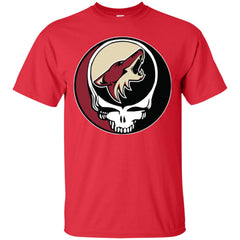 Arizona Coyotes Grateful Dead Steal Your Face Hockey Nhl Shirts Men Cotton T-Shirt Men Cotton T-Shirt - parenttees