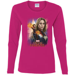 Marvel Captain Marvel Powers Portrait Women Long Sleeve Shirt Women Long Sleeve Shirt - parenttees