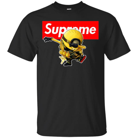 Supreme Minion T-shirt Trending Men Cotton T-Shirt Black / S Men Cotton T-Shirt - parenttees