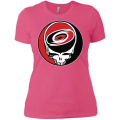 Carolina Hurricanes Grateful Dead Steal Your Face Hockey Nhl Shirts Women Cotton T-Shirt Women Cotton T-Shirt - parenttees