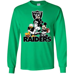 Mickey Mouse Oakland Raiders American Football Nfl Sports Shirt Men Long Sleeve Shirt Men Long Sleeve Shirt - parenttees