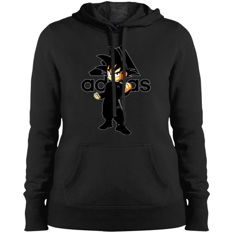 Goku Adidas Black T-shirt Women Hooded Sweatshirt Black / X-Small Women Hooded Sweatshirt - parenttees