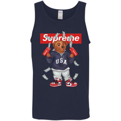 Supreme Bear Hot Trending T-shirt Men Cotton Tank Men Cotton Tank - parenttees