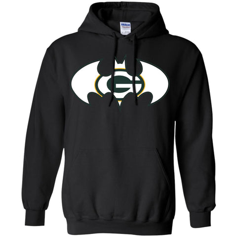 We Are The Green Bay Packers Batman Nfl Mashup Pullover Hoodie Sweatshirt Black / S Pullover Hoodie Sweatshirt - parenttees