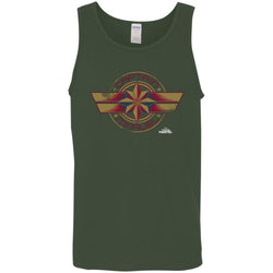 Captain Marvel Color Fade Circle Logo Badge Men Cotton Tank