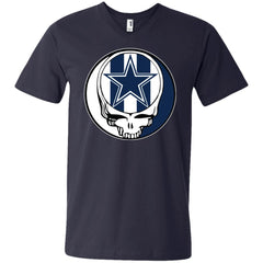 Dallas Cowboys Grateful Dead Steal Your Face Football Nfl Shirts Men V-Neck T-Shirt Men V-Neck T-Shirt - parenttees