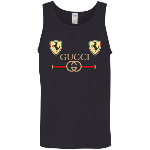 Best Gucci Ferrari New T-shirt Men Cotton Tank Black / X-Small Men Cotton Tank - parenttees