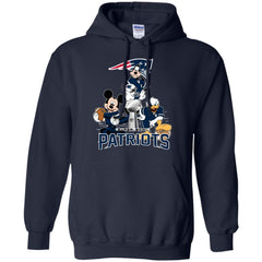 Nfl - New England Patriots Donald Duck Goofy Mickey Mouse Super Bowl 2019 Football Pullover Hoodie Sweatshirt Pullover Hoodie Sweatshirt - parenttees