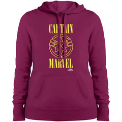 Captain Marvel Yellow Paint Drip Logo Women Hooded Sweatshirt Women Hooded Sweatshirt - parenttees