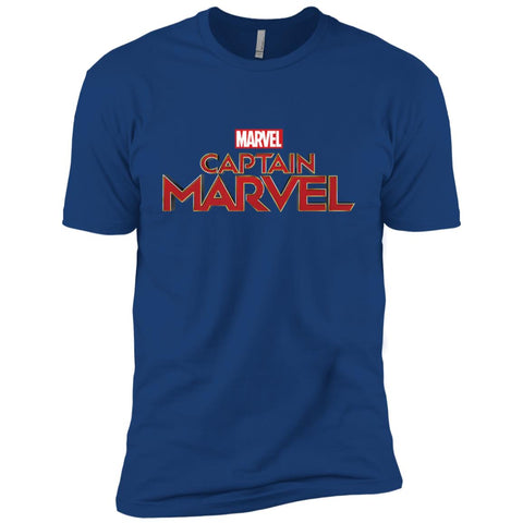 Marvel Captain Marvel Movie Logo Red Men Short Sleeve T-Shirt