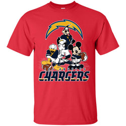 Mickey Mouse Los Angeles Chargers American Football Nfl Sports Shirt Men Cotton T-Shirt