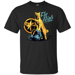 Captain Marvel Symbol Goose Fly High Men Cotton T-Shirt