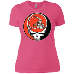 Cleveland Browns Grateful Dead Steal Your Face Football Nfl Shirts Women Cotton T-Shirt Women Cotton T-Shirt - parenttees