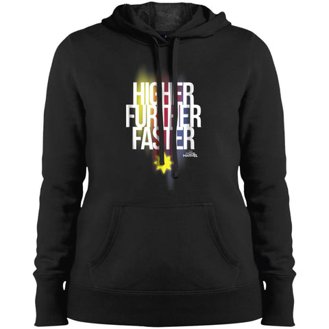 Marvel Captain Marvel Movie Graphic Women Hooded Sweatshirt Black / X-Small Women Hooded Sweatshirt - parenttees