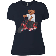 Supreme Bear Moto T-shirt Women Cotton T-Shirt Women Cotton T-Shirt - parenttees