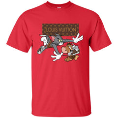 Louis Vuitton Cartoon Tom And Jerry T-shirt Men Cotton T-Shirt Men Cotton T-Shirt - parenttees