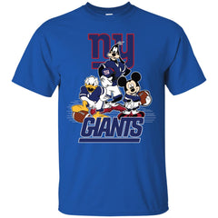 Mickey Mouse New York Giants American Football Nfl Sports Shirt Men Cotton T-Shirt Men Cotton T-Shirt - parenttees