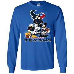 Mickey Mouse Houston Texans American Football Nfl Sports Shirt Men Long Sleeve Shirt Men Long Sleeve Shirt - parenttees