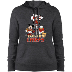 Nfl – Kansas City Chiefs Donald Duck Goofy Mickey Mouse Super Bowl 2019 Football Women Hooded Sweatshirt Women Hooded Sweatshirt - parenttees