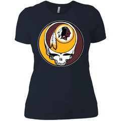 Washington Redskins Grateful Dead Steal Your Face Football Nfl Shirts Women Cotton T-Shirt Women Cotton T-Shirt - parenttees