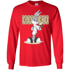 Gucci Rabbit Smoking Funny T-shirt Men Long Sleeve Shirt Men Long Sleeve Shirt - parenttees