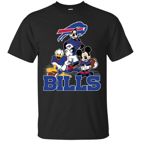 Mickey Mouse Buffalo Bills American Football Nfl Sports Shirt Men Cotton T-Shirt Black / S Men Cotton T-Shirt - parenttees