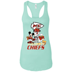 Nfl – Kansas City Chiefs Donald Duck Goofy Mickey Mouse Super Bowl 2019 Football Women Tank Top Women Tank Top - parenttees