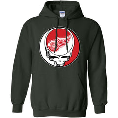 Detroit Red Wings Grateful Dead Steal Your Face Hockey Nhl Shirts Pullover Hoodie Sweatshirt Pullover Hoodie Sweatshirt - parenttees