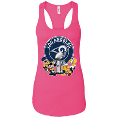 Los Angeles Rams Super Bowl 2019 Mickey Minnie Mouse Donald Daisy Duck Football Nfl Women Tank Top Women Tank Top - parenttees