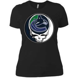 Vancouver Canucks Grateful Dead Steal Your Face Hockey Nhl Shirts Women Cotton T-Shirt