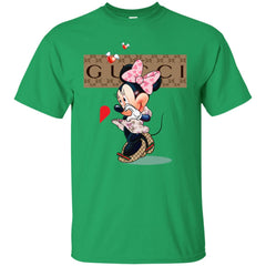 Minnie Mouse Love Couple T-shirt Valentine's Day T-shirt Men Cotton T-Shirt Men Cotton T-Shirt - parenttees