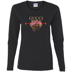 Gucci New Style Bull Dogs T-shirt Women Long Sleeve Shirt Women Long Sleeve Shirt - parenttees