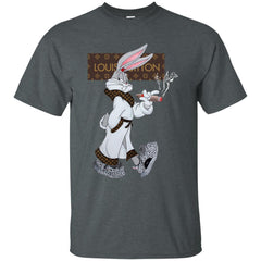 Louis Vuitton Rabbit Smoking Shirt Men Cotton T-Shirt Men Cotton T-Shirt - parenttees