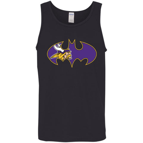 We Are The Minnesota Vikings Batman Nfl Mashup Men Cotton Tank Black / X-Small Men Cotton Tank - parenttees