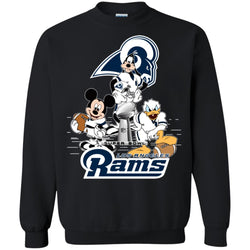 Nfl – Los Angeles Rams Donald Duck Goofy Mickey Mouse Super Bowl 2019 Football Crewneck Pullover Sweatshirt