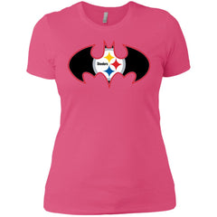 We Are The Pittsburgh Steelers Batman Nfl Mashup Women Cotton T-Shirt Women Cotton T-Shirt - parenttees