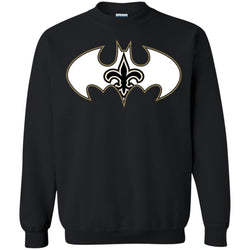 We Are The New Orleans Saints Batman Nfl Mashup Crewneck Pullover Sweatshirt