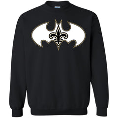 We Are The New Orleans Saints Batman Nfl Mashup Crewneck Pullover Sweatshirt Crewneck Pullover Sweatshirt - parenttees