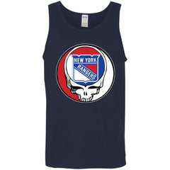 New York Rangers Grateful Dead Steal Your Face Hockey Nhl Shirts Men Cotton Tank Men Cotton Tank - parenttees
