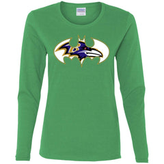 We Are The Baltimore Ravens Batman Nfl Mashup Women Long Sleeve Shirt Women Long Sleeve Shirt - parenttees