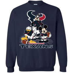 Mickey Mouse Houston Texans American Football Nfl Sports Shirt Crewneck Pullover Sweatshirt