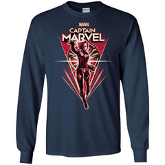 Marvel Captain Marvel Retro Style Flight Men Long Sleeve Shirt Men Long Sleeve Shirt - parenttees