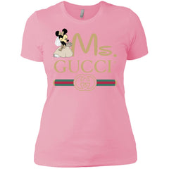 Ms Minnie Gucci Couple Disney Shirt Valentine's Day T-shirt Women Cotton T-Shirt Women Cotton T-Shirt - parenttees